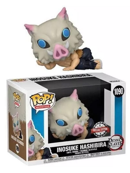 Funko POP #1090 Demon Slayer Inosuke Hashibira Lounging Exclusive Figure